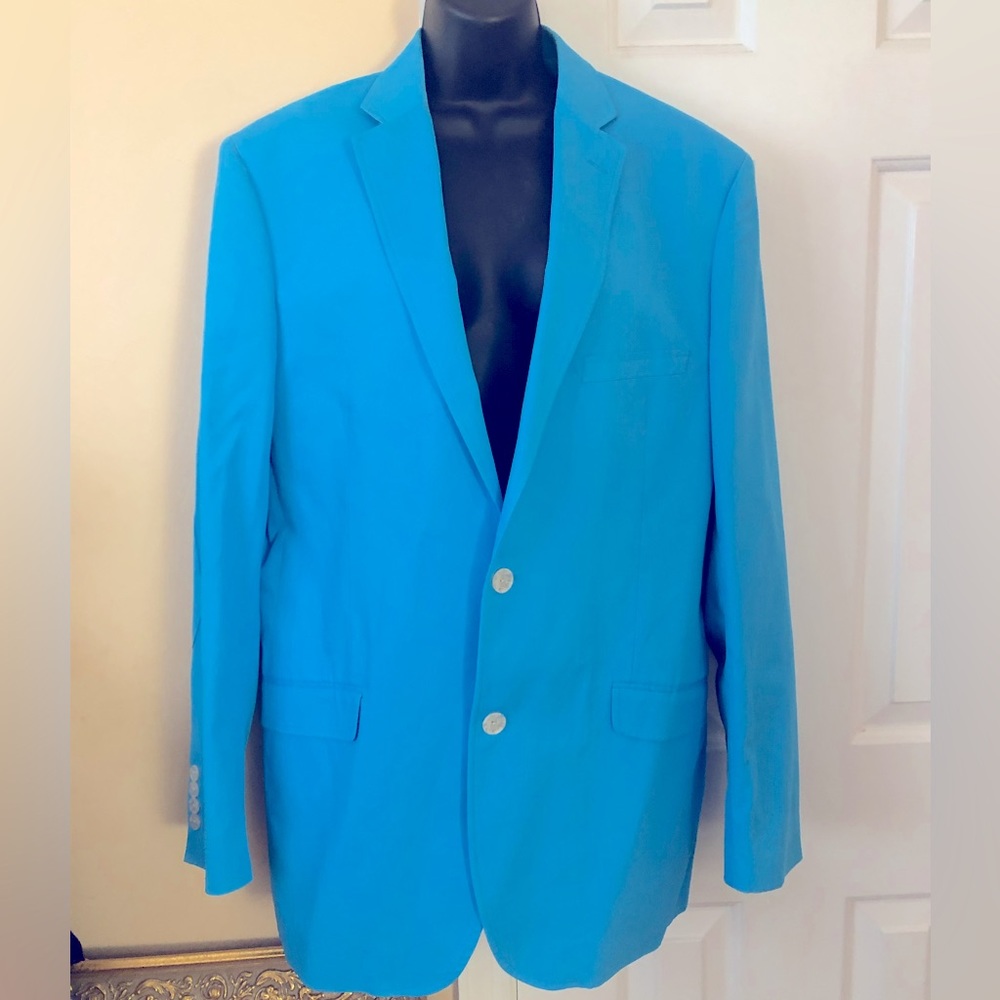 SALE MADE Cam Newton teal blue blazer/ sports jacket